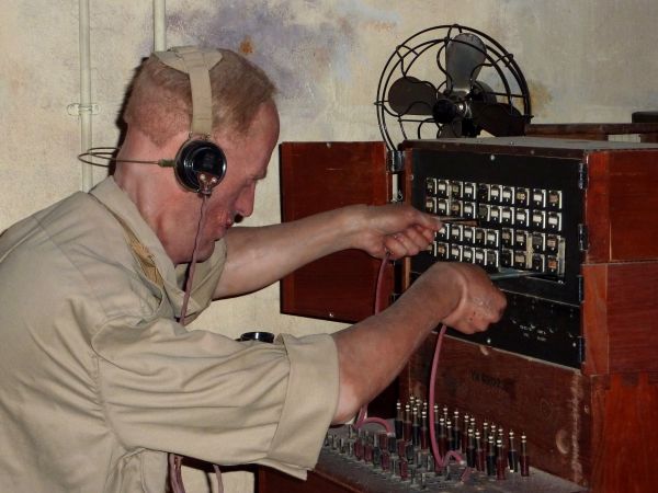 War time telephone operator